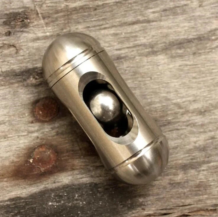 Stainless Steel Clicker Click Balance Ball Hand Fidget Decompression EDC Toy 07FC0E-D4 - KOEEK