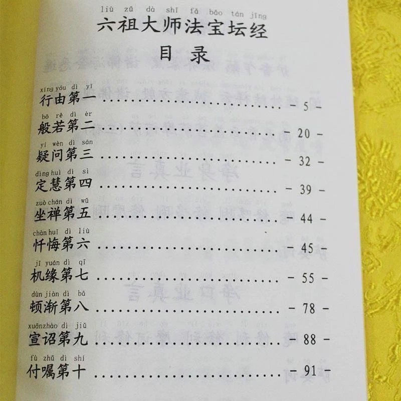 Sixth Patriarch Platform Sutra Large Print Pinyin Simplified Buddhist Textbook 07FC0E-D4 - KOEEK