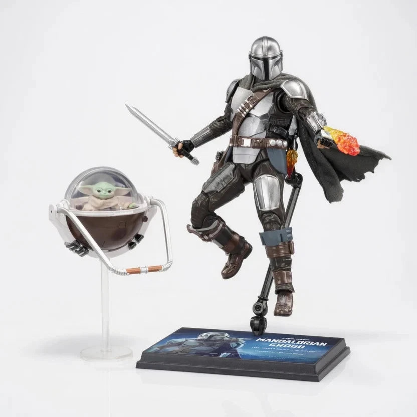 ZD Toys Star Wars The Mandalorian & Grogu 1/10 Scale 7" Action Figure Set ZD_TOYS - KOEEK