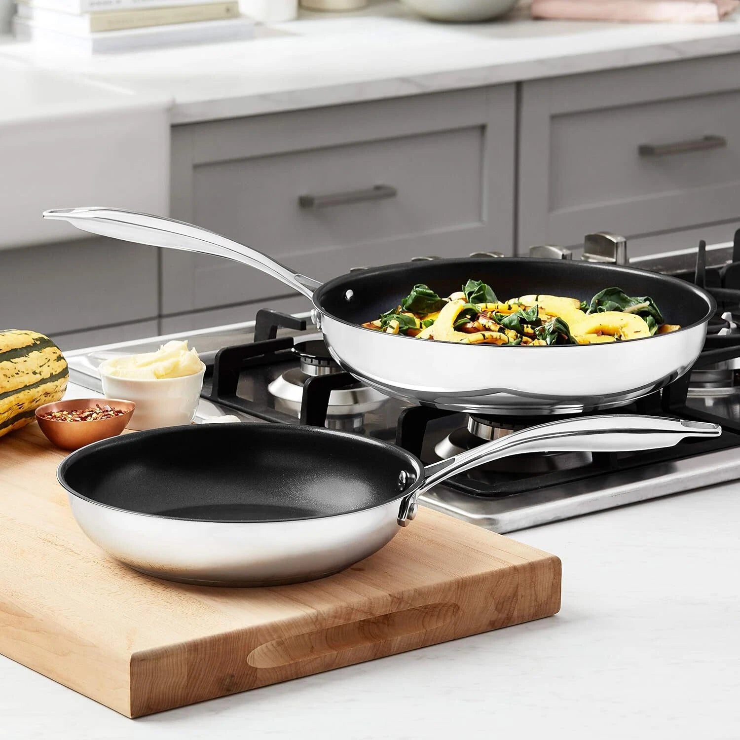 Non-Stick Two-Piece Pan Set, 10-Inch and 8-Inch 07FC0E-D4 - KOEEK