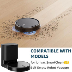 10 Packs Dust Bgas for Ionvac SmartClean V4 Self Emptying Robot Vacuum Cleaner 07FC0E-D4 - KOEEK