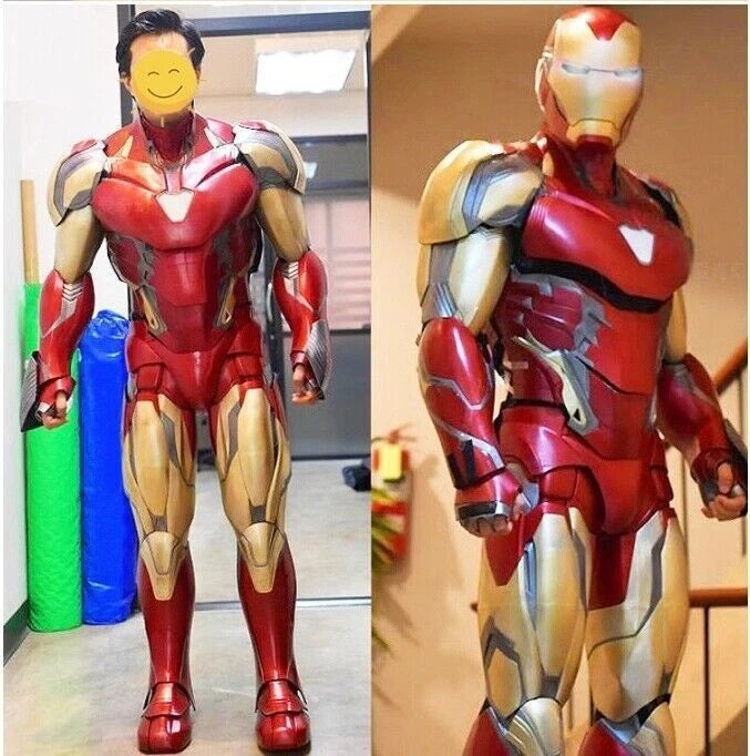 Iron Man Cosplay Wearable Helmet DIY Armor Clothes Suit Handmade EVA White Model 07FC0E-D4 - KOEEK