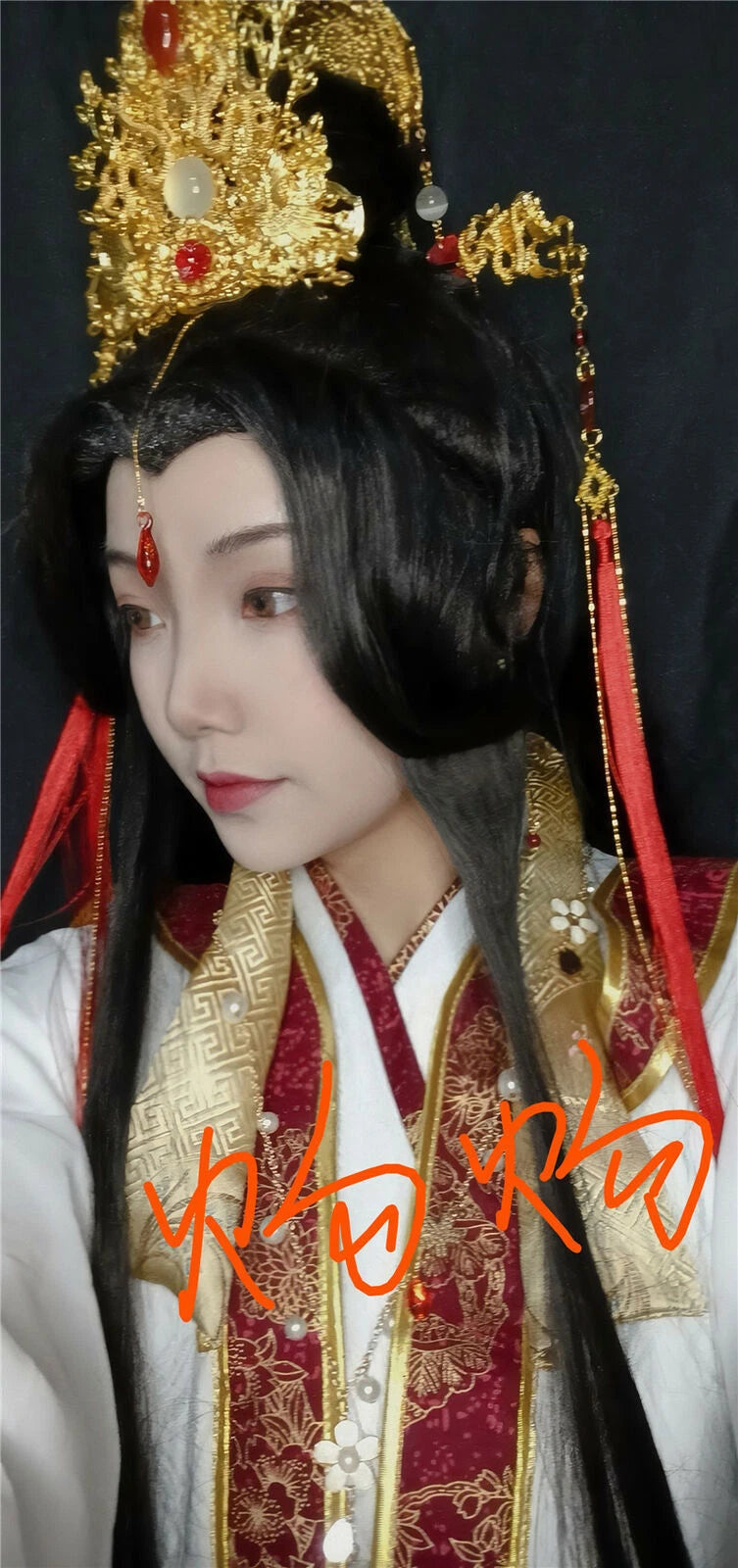 Tian Guan Ci Fu Xie Lian Cosplay Hair Accessories Headdress Hair Crown Stock 07FC0E-D4 - KOEEK