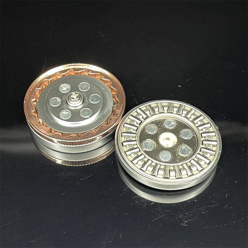EDC Fidget Toy ADHD Tool Tiger Head Ratchet Wheel Haptic Coin Fidget Spinner Toy 07FC0E-D4 - KOEEK