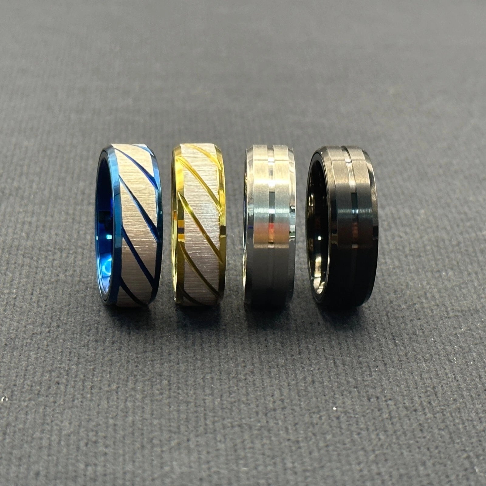 EDC Fidget Sliders Fashion Accessory Ratchet Ring Stress Relief Metal Ring Gifts 07FC0E-D4 - KOEEK