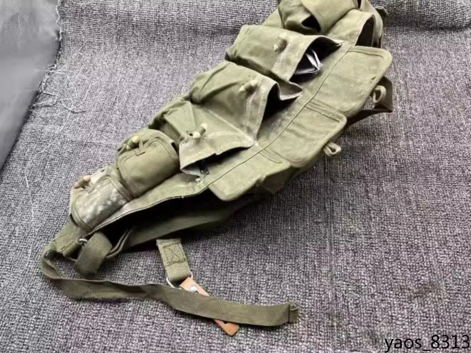 Russia AK Chinese 56 Tactical Chest Rig Vest Pouch with Belt Canvas Bag 07FC0E-D4 - KOEEK