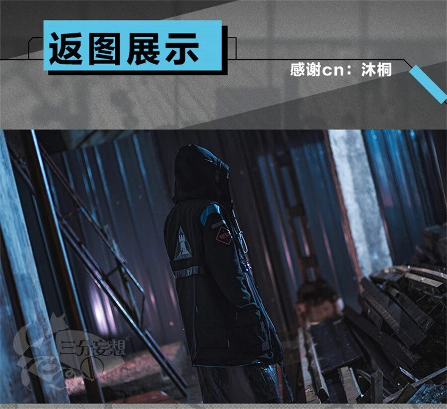 Arknights Doctor Men's Clothing Coat Trousers Anime Uniform Suit Cosplay Costume 07FC0E-D4 - KOEEK