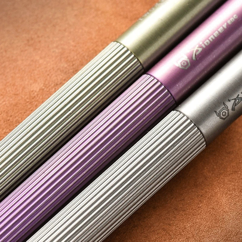 EDC Titanium Ballpoint Pen Signature Writing Pocket Pen Portable Keychain Pen 07FC0E-D4 - KOEEK