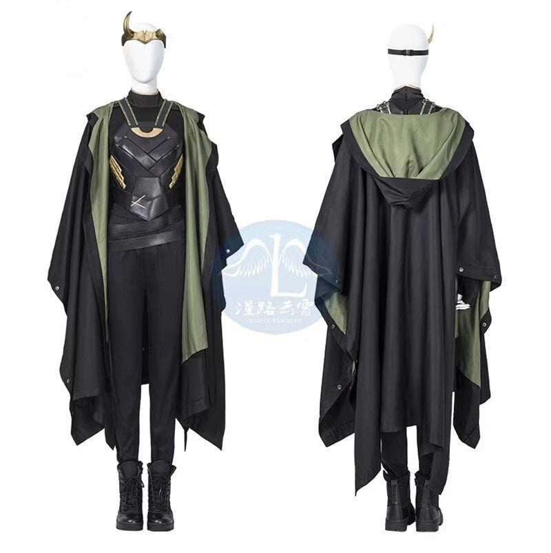 Loki Season 1 Lady Loki Cosplay Costume Outfits Halloween Women's Full Set Shoes 07FC0E-D4 - KOEEK