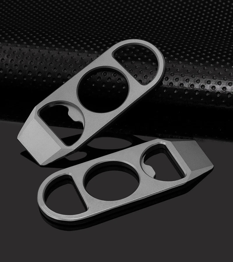 EDC Titanium Alloy Multi Tools Crowbar Bottle Opener Portable Outdoor Keychain 07FC0E-D4 - KOEEK