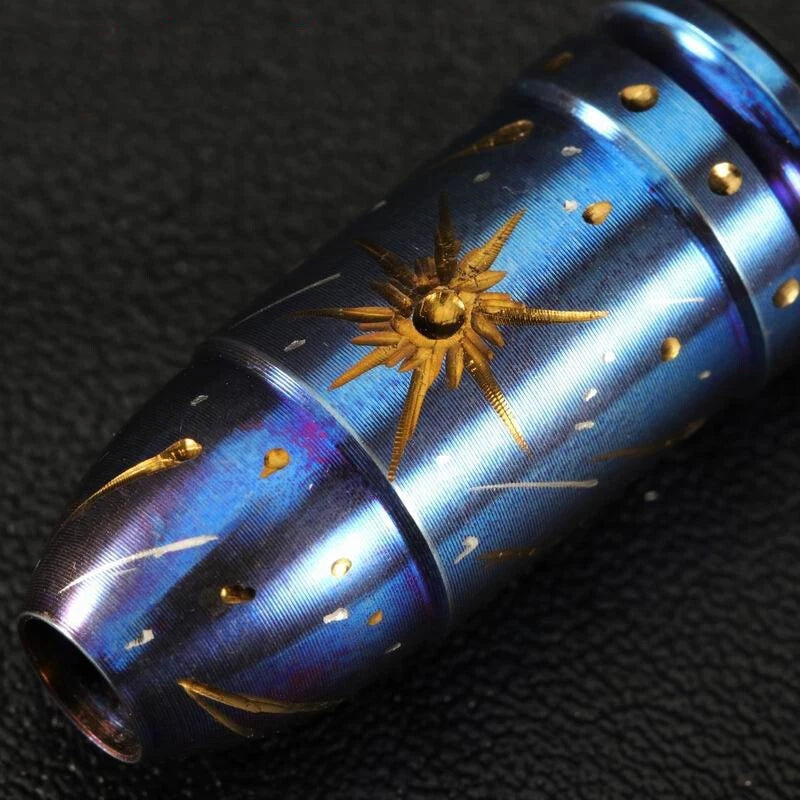 Hot EDC Titanium Bullet Shell Shape Knife Bead Paracord Lanyard Pendant Keychain 07FC0E-D4 - KOEEK