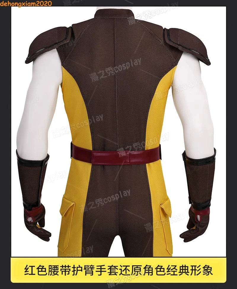 Deadpool & Wolverine Wolverine Cosplay Costume Men Brown Ver. Halloween Jumpsuit 07FC0E-D4 - KOEEK