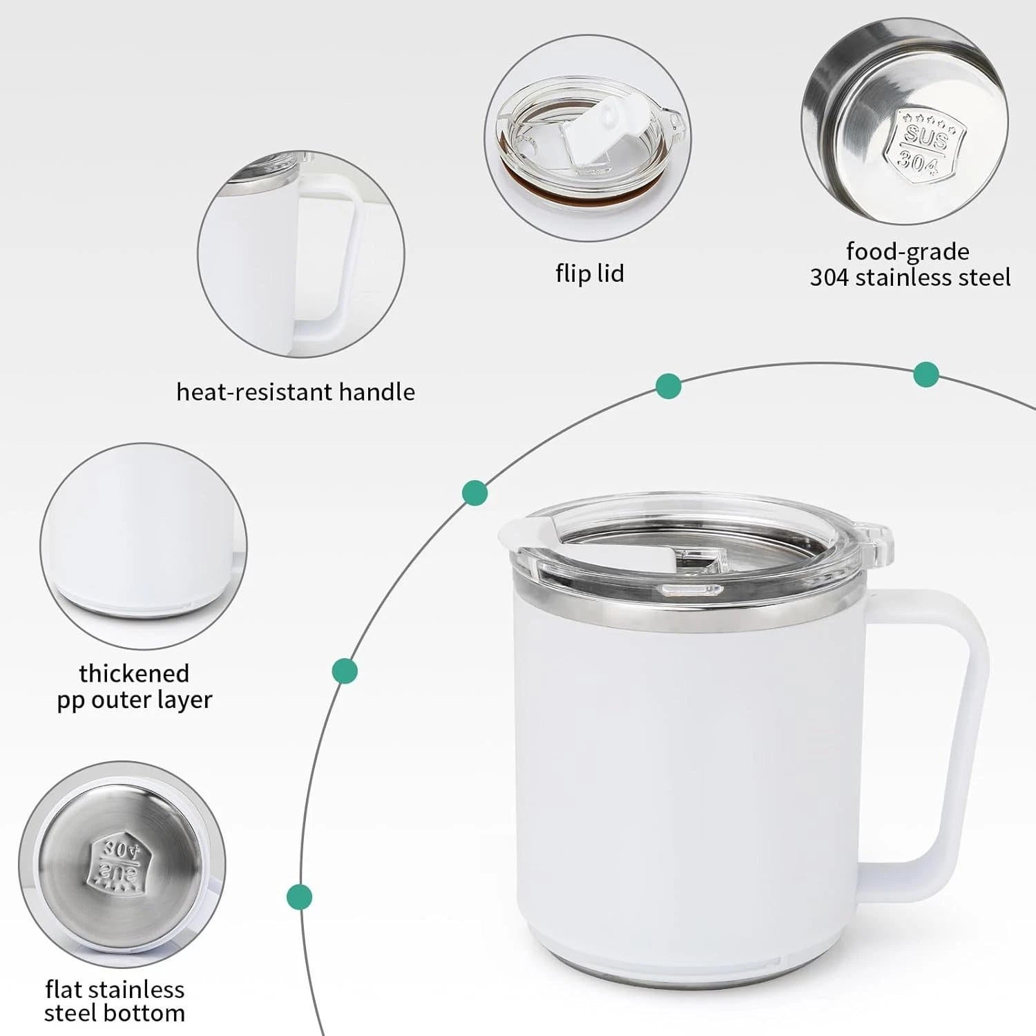Coffee cup warmer and mug warmer with 3 temperature settings 07FC0E-D4 - KOEEK