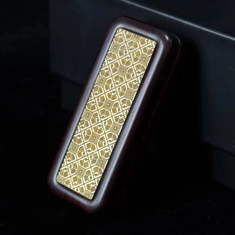 Elegant EDC Fidget Slider Lucky Blood Sandalwood Mechanical Push Haptic Slider 07FC0E-D4 - KOEEK