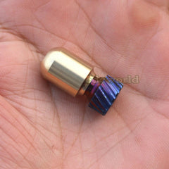TITNAER Titanium + Brass Key Parachute Cord Knife Bead Pendant Lanyard DIY EDC 07FC0E-D4 - KOEEK