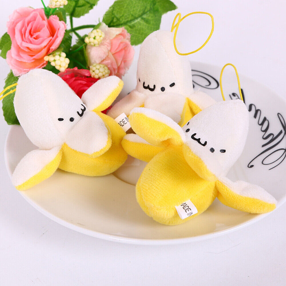 new  3 Pcs Banana Hanging Plush Keychain Bananas Figure Toys Child koeek - KOEEK