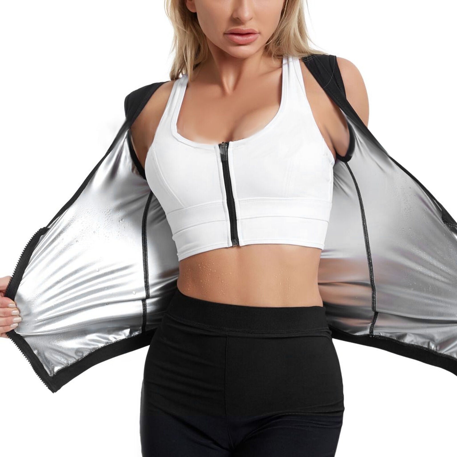 new (4XL/5XL)Sauna Sweat Suit Sauna Vest Helps Exercise The Abdominal Muscles ABE koeek - KOEEK