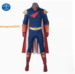 The Boys Homelander Mens Cosplay Costume Dress Outfit Bodysuit Cloak Halloween 07FC0E-D4 - KOEEK