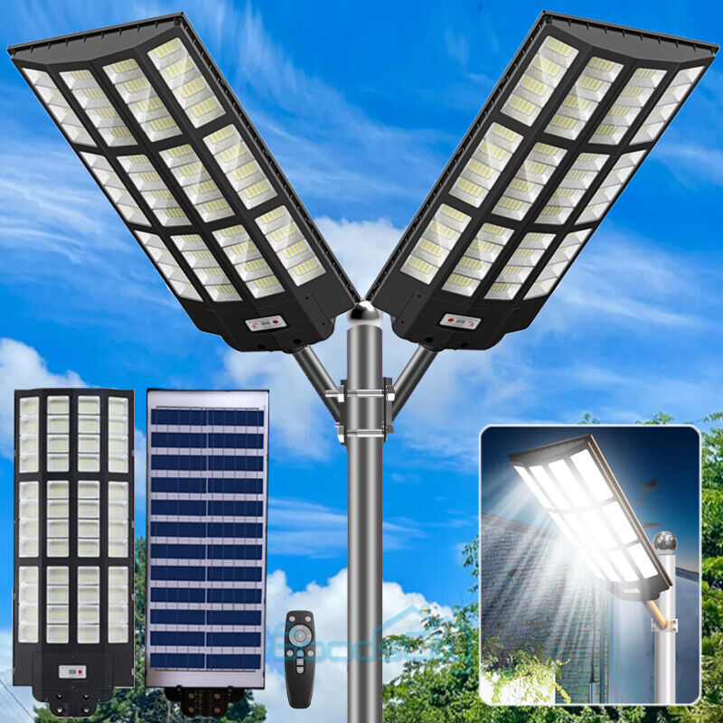 ny Udendørs Solar Street Light Bevægelsessensor Lampe Kommerciel Dusk To Dawn Road Lamp