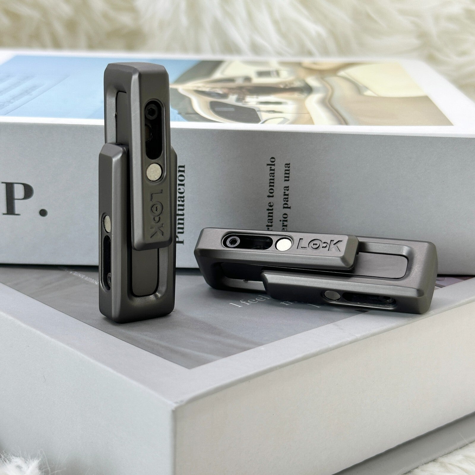 Fidget Slider EDC Push Haptic Slider Double Xlock Toy Adults Stress Relief Gifts 07FC0E-D4 - KOEEK