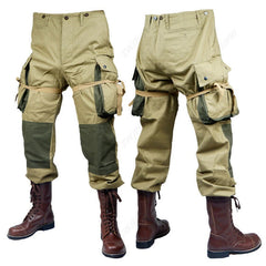 WW2 US ARMY M42 Airborne Paratrooper Officer Casual Men Trousers Cotton Pants 07FC0E-D4 - KOEEK