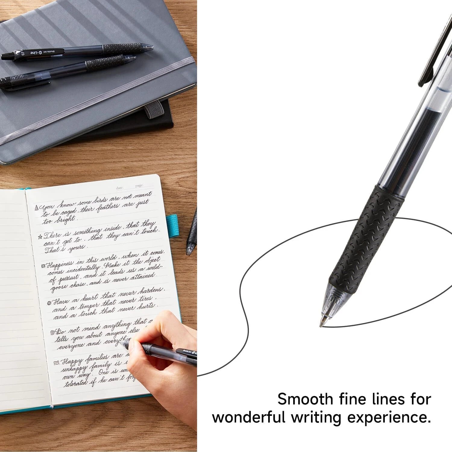 Neutral Markers, 46 Count (20 Neutral Markers,26 Refills) Retractable Medium Tip 07FC0E-D4 - KOEEK