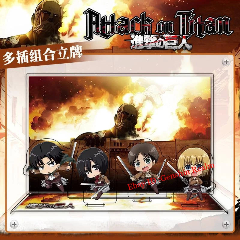 Anime Attack on Titan Mikasa Deluxe Acrylic Desktop Stand Figure Collection 07FC0E-D4 - KOEEK