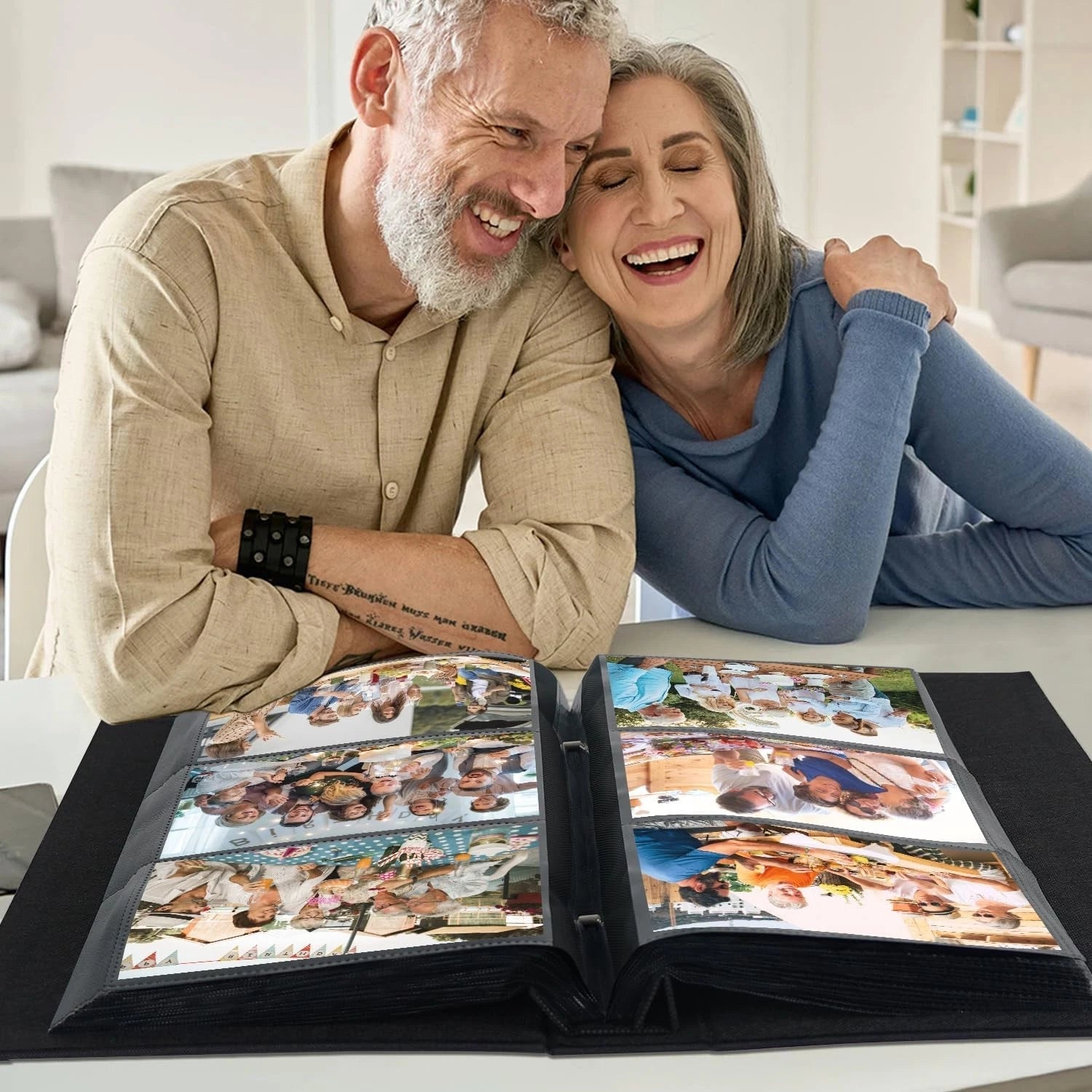 Fabric Photo Album 4x6 300 Large Capacity Family Wedding Anniversary 07FC0E-D4 - KOEEK