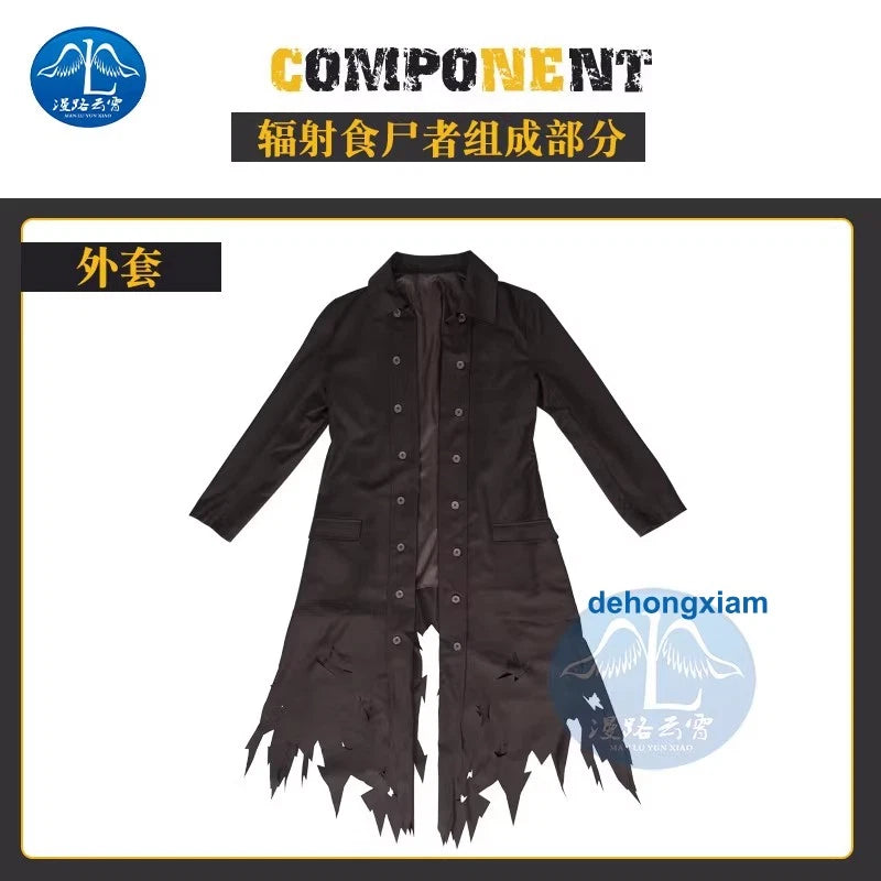 2024 Fallout Ghoul Cosplay Costume Shirt Hat Outfit Men's Clothing Coat Suit 07FC0E-D4 - KOEEK