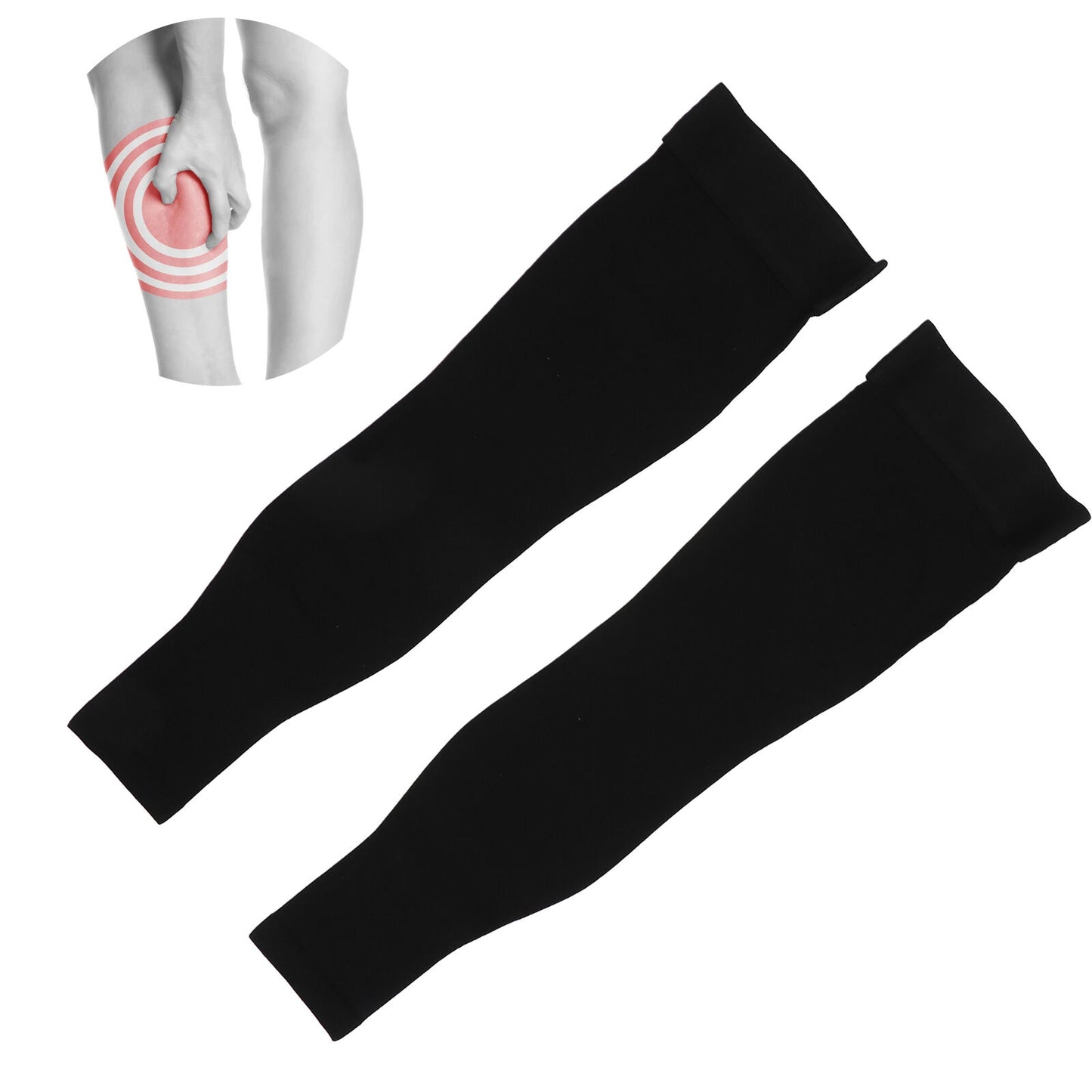 new Thigh High Compression Stockings 2332 MmHg NonSlip Toeless Leg Sleeves (L ) HGF koeek - KOEEK