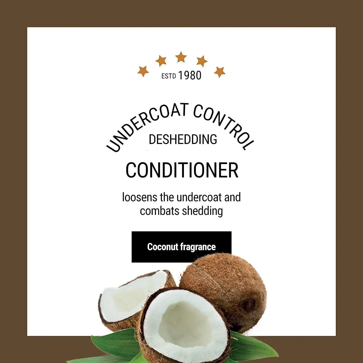 Undercoat Control Deshedding Dog Conditioner Coconut Milk Fragrance, 07FC0E-D4 - KOEEK