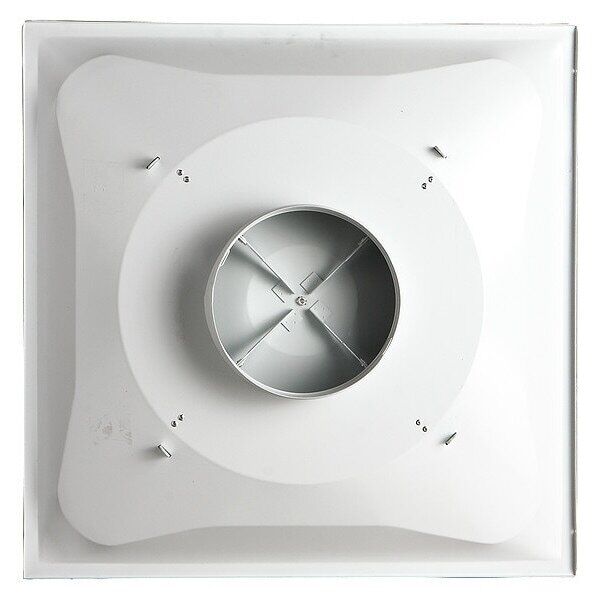 ny Zoro Select 4Mjv2 6 In Square 3 Cone Ceiling Diffuser, White