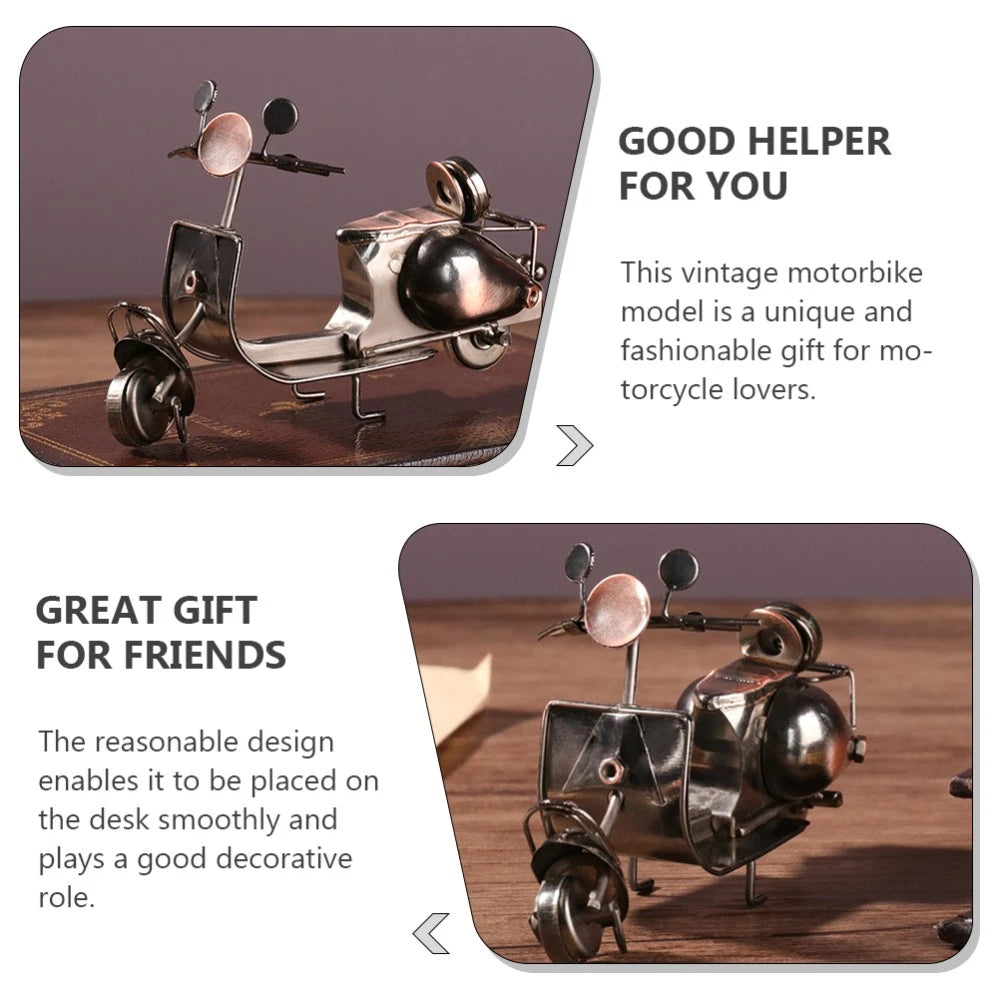Motorcycle Ornaments Miniature Figurine Office Decorative Model 07FC0E-D4 - KOEEK