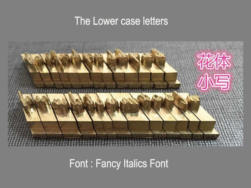 Custom brass alphabet letter   font stamp leather craft seal tool Heat Embosser 07FC0E-D4 - KOEEK