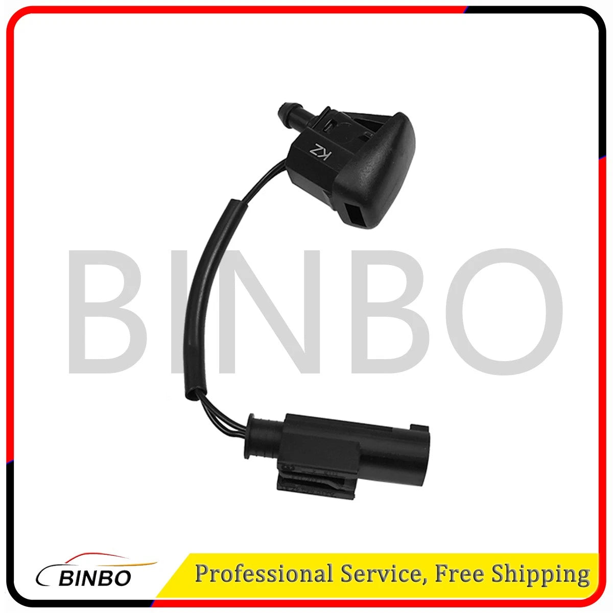 2PCS Windshield Wiper Nozzle Spray Jet For BMW 5 Series E60 525i 61667046060 07FC0E-D4 - KOEEK