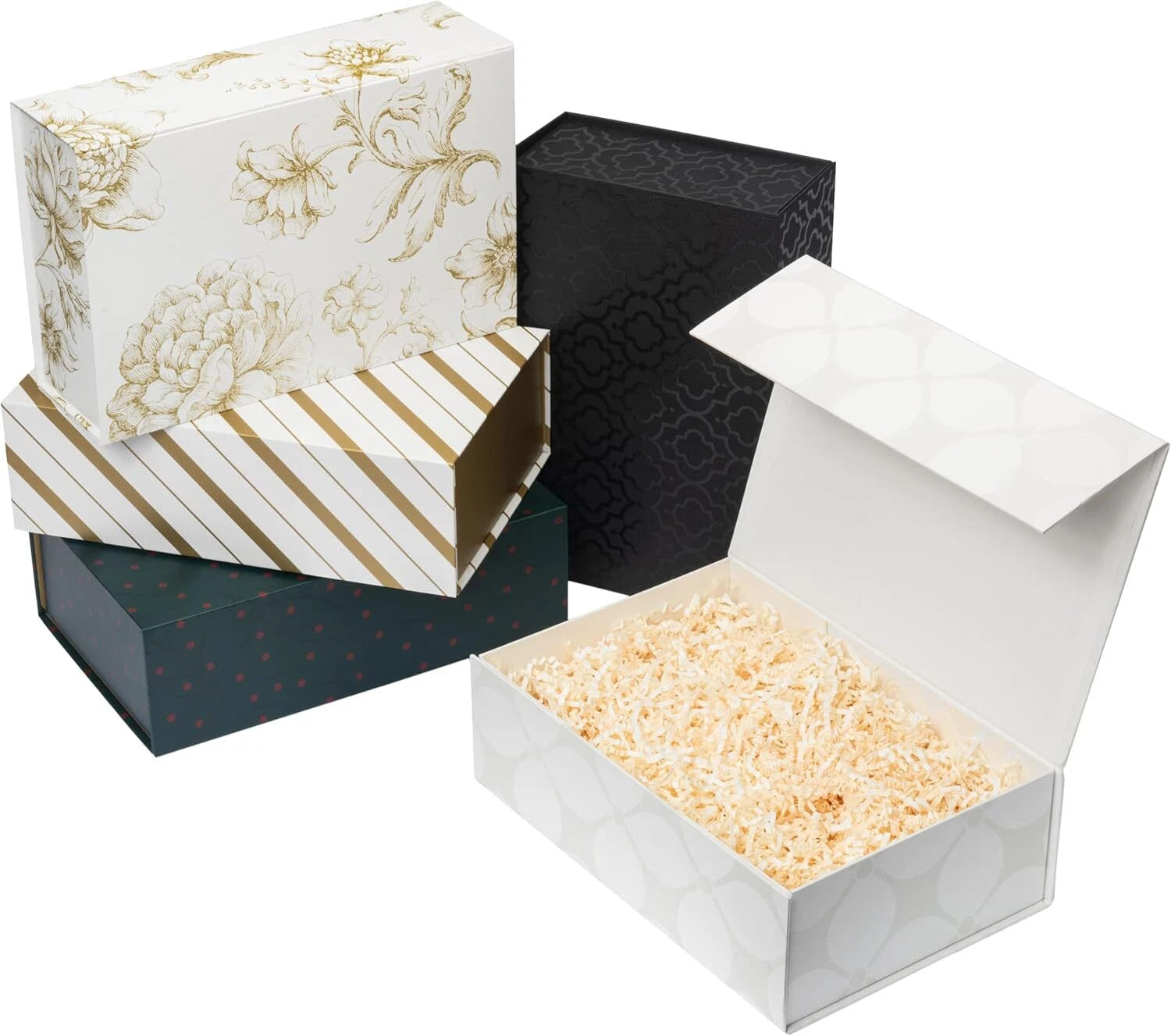 Keepsake Gift Box | Flower Box with Magnetic Lid, 11.5 in. x 7.5 in. x 3.5 in. 07FC0E-D4 - KOEEK