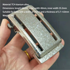 Titanium Alloy Automatic Roller Belt Buckle Waist Strap Head Men Accessories 07FC0E-D4 - KOEEK