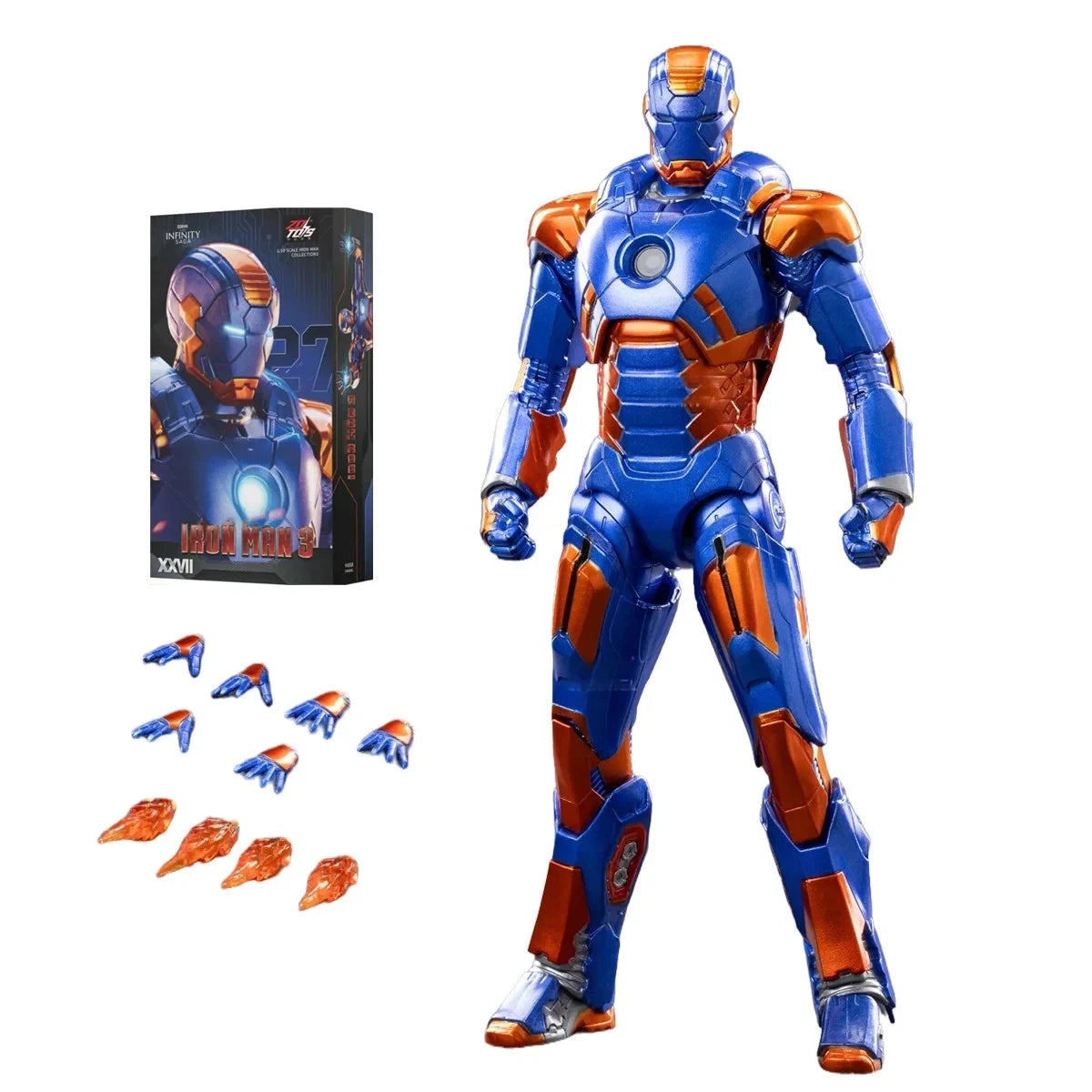 ZD Toys Marvel Iron Man Mark 27 MK27 1/10 Scale 7" Action Figure Model Collector MARVEL - KOEEK