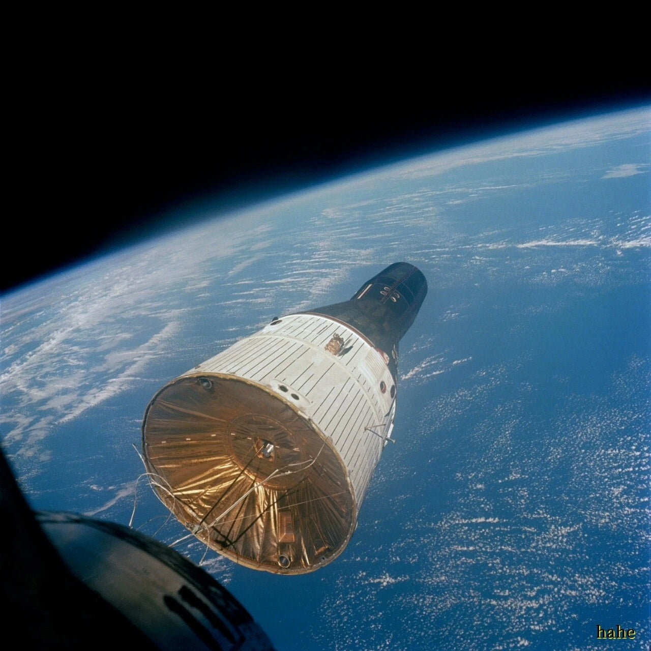 1/32 7.6'' High Gemini Manned Spacecraft  3D Printed Plastic Finished Model 07FC0E-D4 - KOEEK