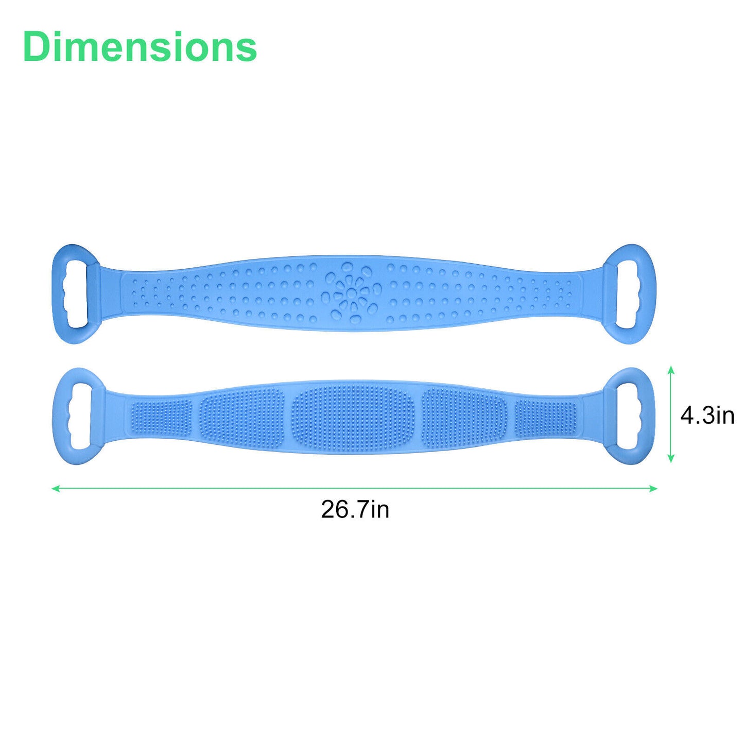 Silikon Badetuch Reiben Körperbürste Dusche Pull Back Strip Scrubber Peeling