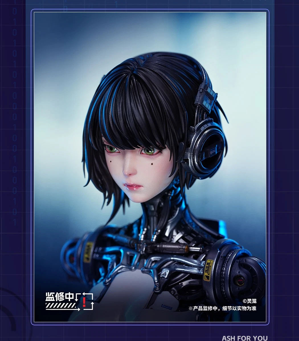 Ling Cage ASH 1/4 Bust Statue PPDF Studio Cyborg Girl Robot Collectible Figure LING_CAGE - KOEEK