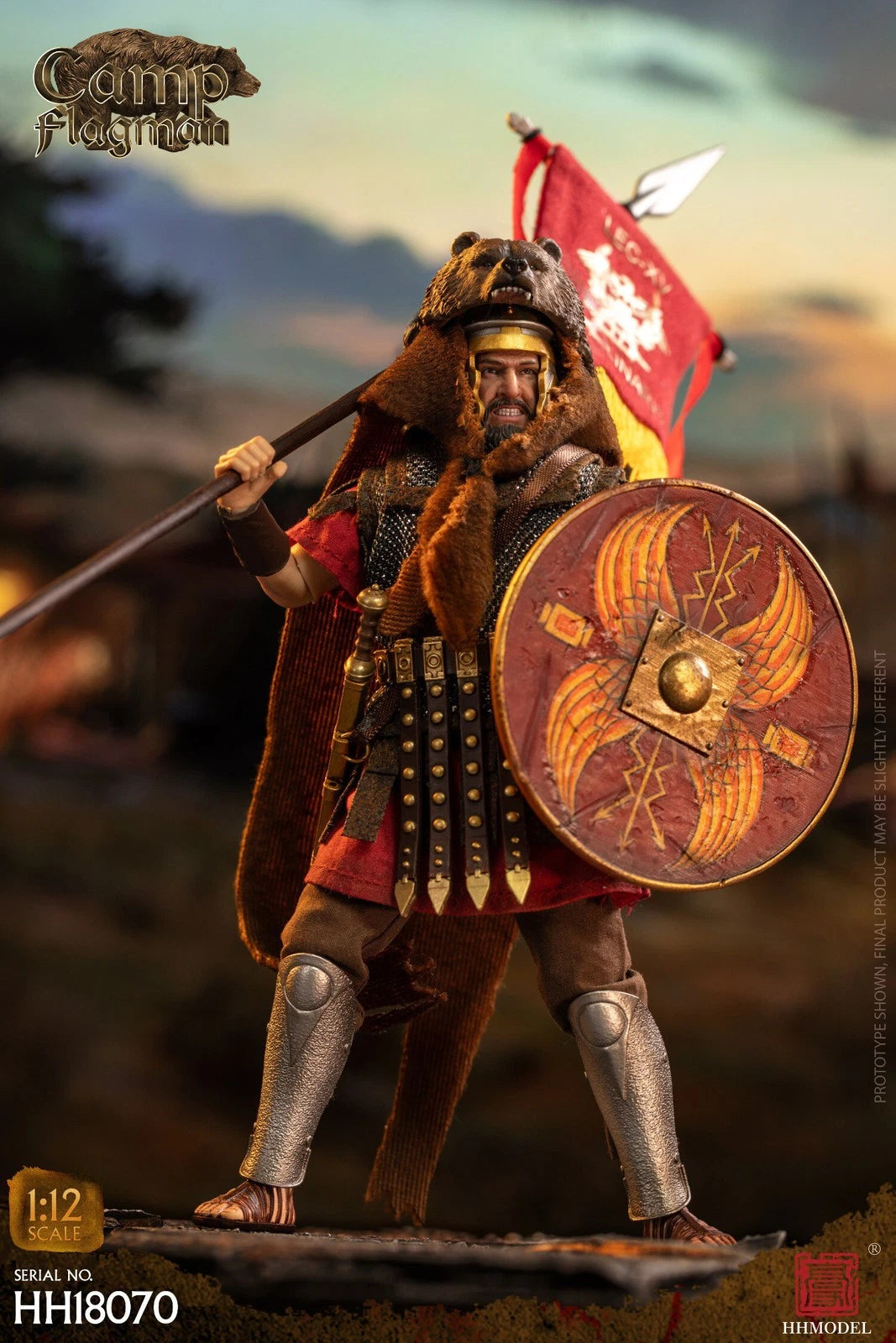 HHMODEL HH18070 Imperial Legion Roman Camp Flagman 1/12 Action Figure IN STOCK 07FC0E-D4 - KOEEK