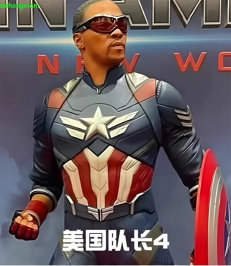 Captain America 4 Falcon Sam Wilson Men Cosplay Costume Top Pants Outfits Props 07FC0E-D4 - KOEEK