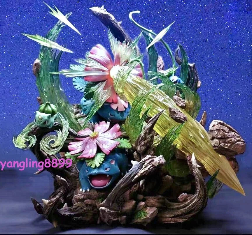 Recast Fantasy Studio Venusaur Family Figure Resin Statue Model Collectible 38cm 07FC0E-D4 - KOEEK