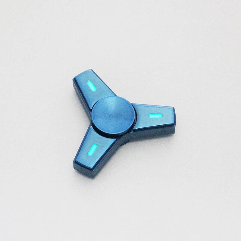 Luminous Threeleaf Fidget Spinner EDC Fidget Toys Metal Hand Spinner ADHD Gifts 07FC0E-D4 - KOEEK