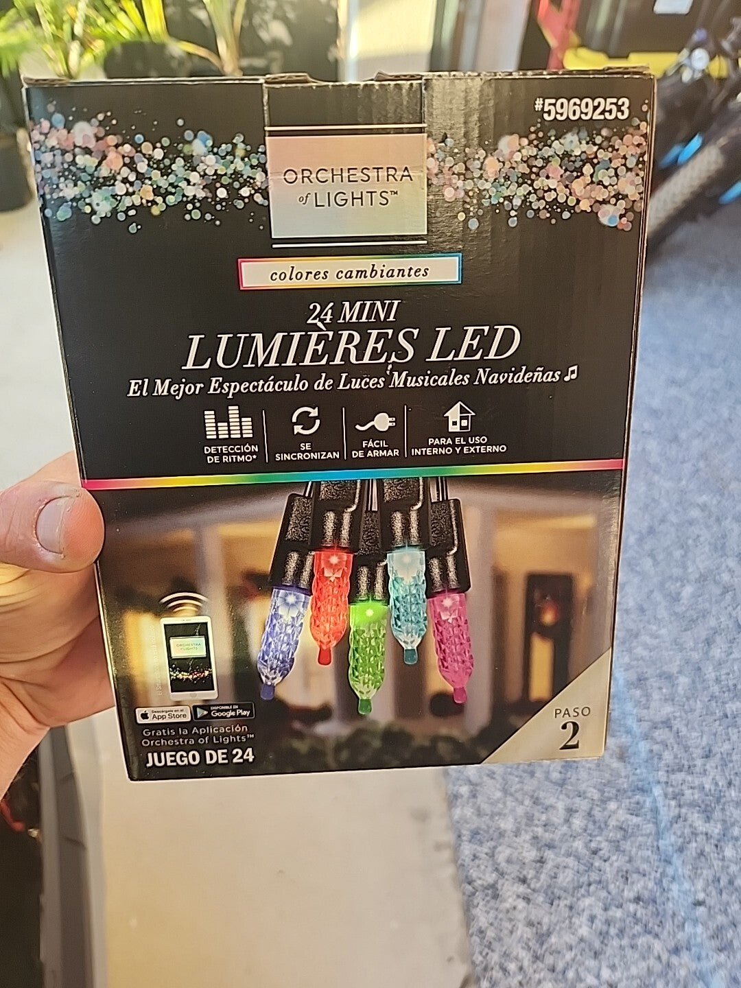 24 Gemmy Orchestra of Lights Color-Changing Faceted Mini LED Lights - GEMMY - KOEEK