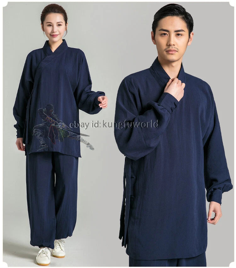 25 Colors Wudang Taoist Robe Kung fu Suit Shaolin Tai Chi Uniform Wushu Clothes 07FC0E-D4 - KOEEK