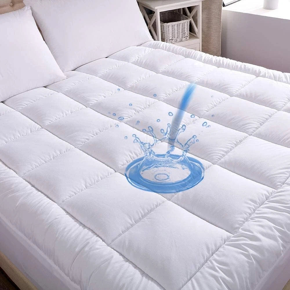 Cotton waterproof mattress pad replacement filling Pillow top Mattress pad 07FC0E-D4 - KOEEK