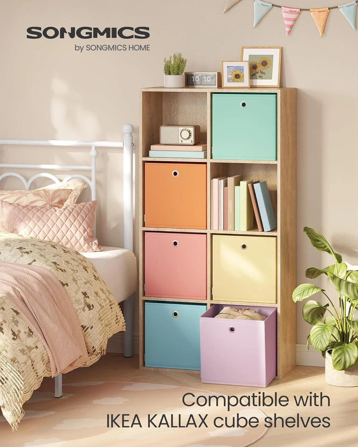 Storage cubes, set of 6 foldable storage boxes 07FC0E-D4 - KOEEK