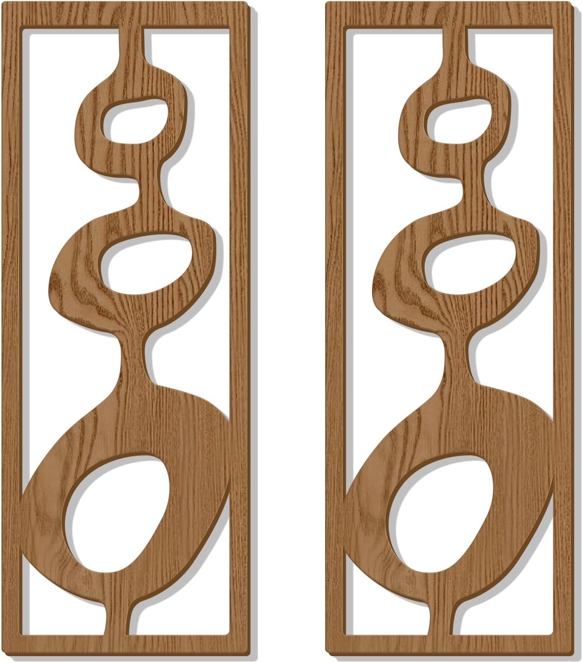 new Zzbakress 2 Pcs Mid Century Wall Decor Wooden Modern Style T 07FC0E-D4 - KOEEK
